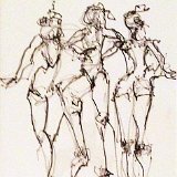 Dance Sketch ink paper - 20 x 16 