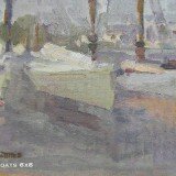 Pale Boats - 6 x 8